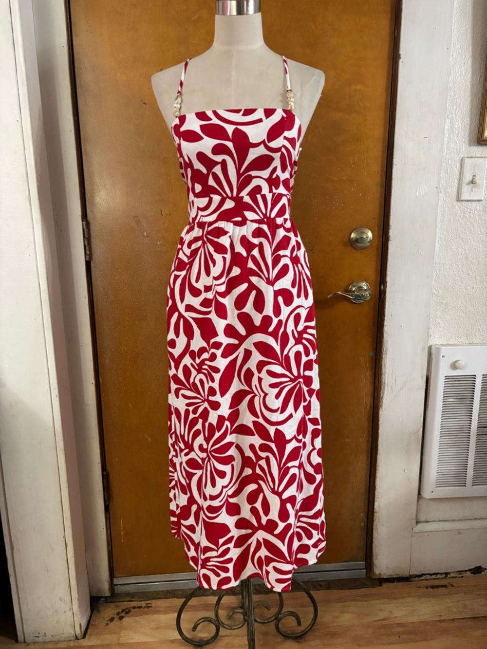 NWT maxi dress.    Linen blend.  Pockets!